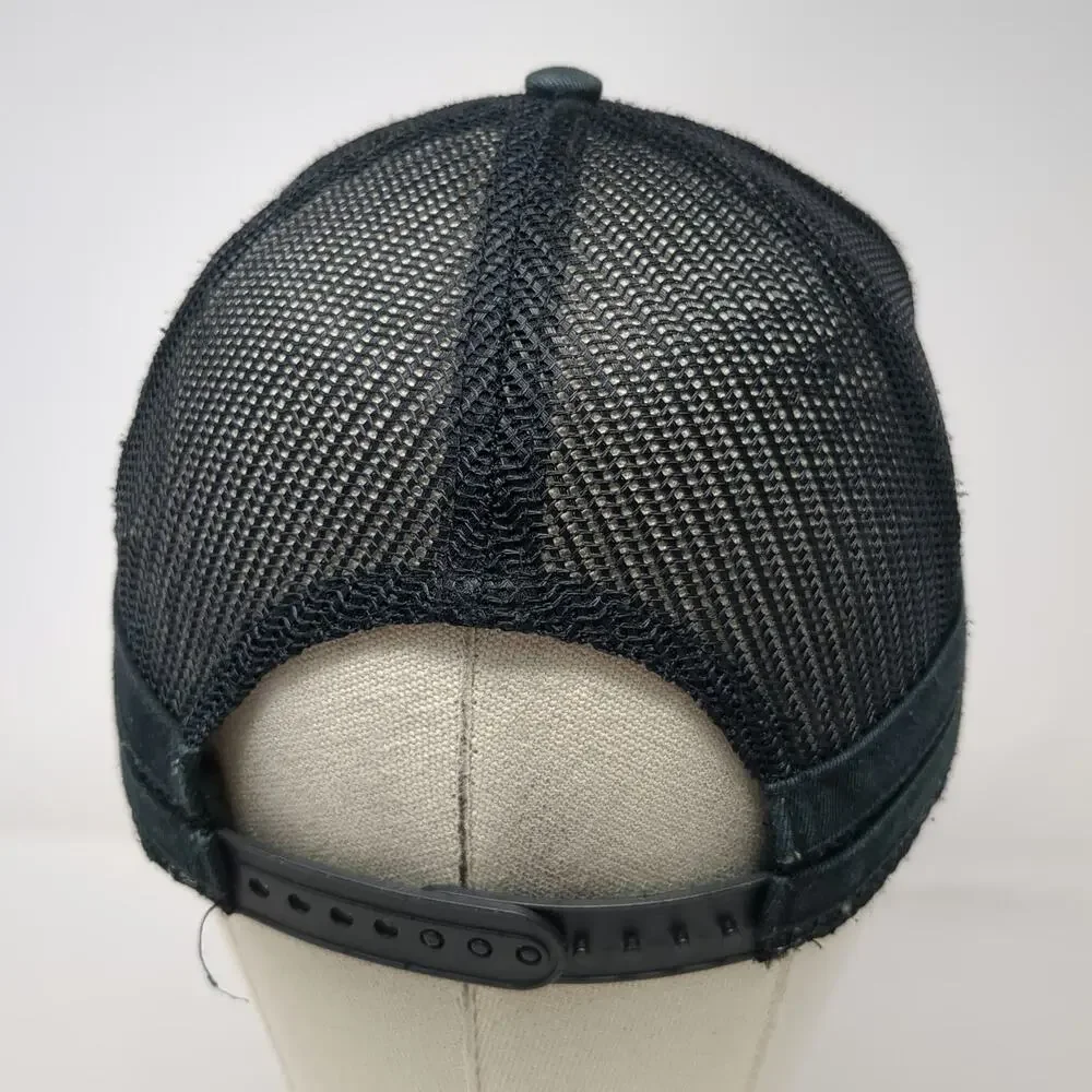 Art Class Trucker Hat Black White One Size Mountain Landscape Mesh Snapback